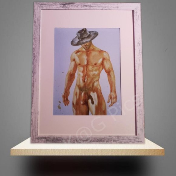Custom Framed Cowboy Up Photo Reprint Frame Included Customize Yours - Picture 1 of 3